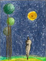 El ser y la naturaleza - l�piz, 66x66cm,  width=150 height=198