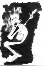 Sin nombre - tinta china s/papel, 5x10cms, A�o 2002