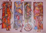 Sueltas - 0.90x0.60m, t�cnica mixta, A�o 2001