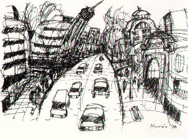 Centro - 1998 - Tinta negra s/cart�n 14x20,5cm.